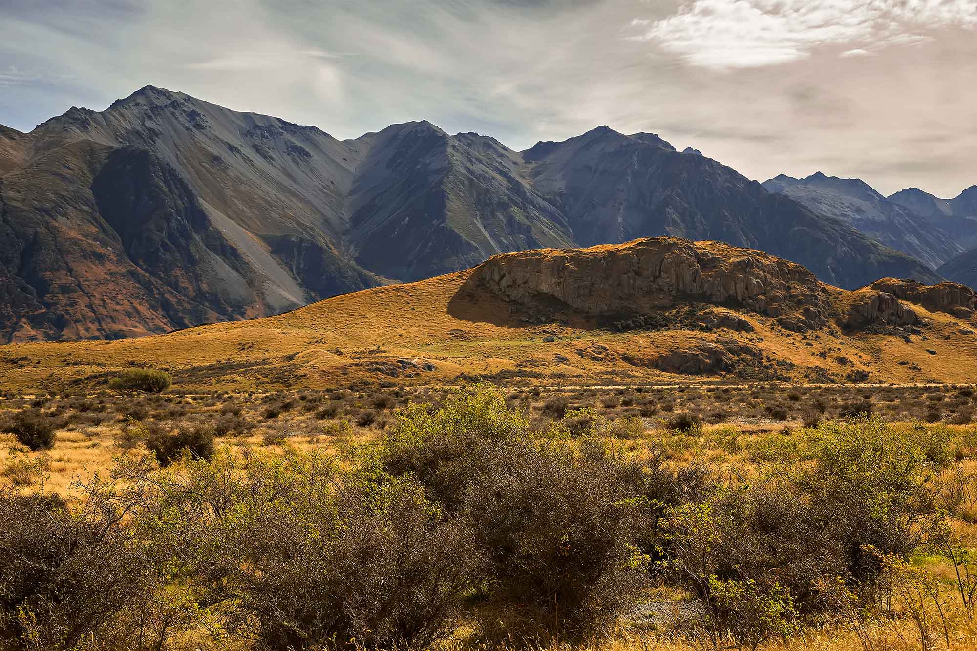 Mount Sunday, Rangitata Valley, New Zealand. © Ulli Maier & Nisa Maier